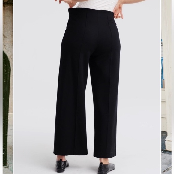 SPANX Smooth Perfect Fit Ponte Cropped Wide Leg Pant Size Medium - Picture 11 of 17